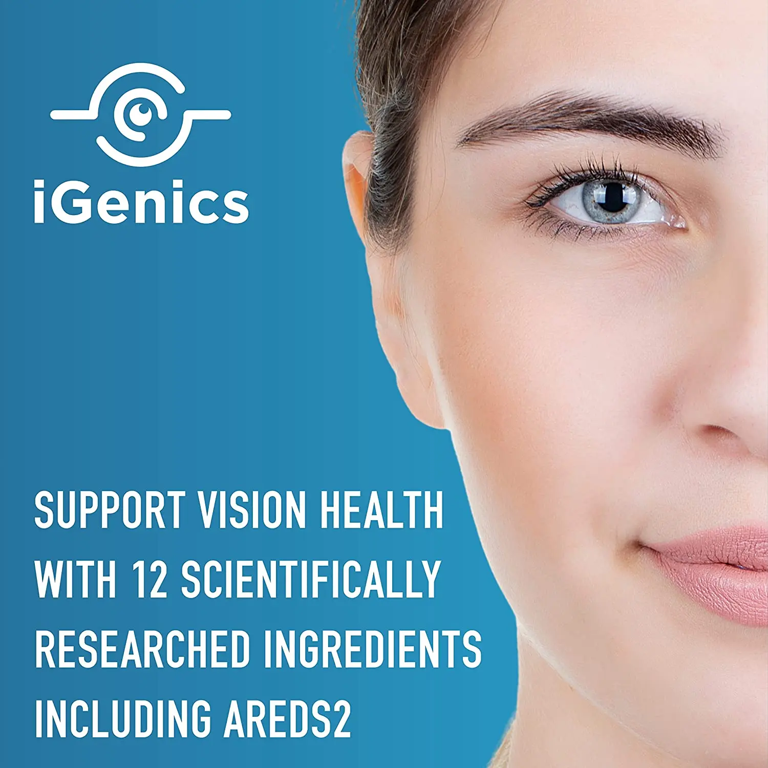 iGenics clear vision female face